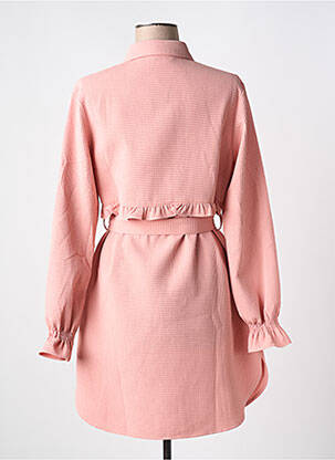 Robe courte manches longues manches longues rose GRACIELA femme