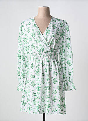 Robe courte manches longues manches longues vert CC FASHION femme