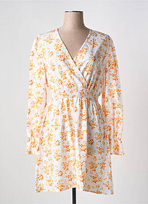 Robe courte manches longues manches longues orange CC FASHION femme