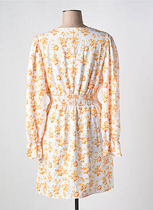 Robe courte manches longues manches longues orange CC FASHION femme