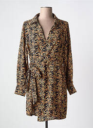 Robe courte manches longues manches longues noir SARAH JOHN femme