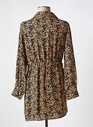 Robe courte manches longues manches longues noir SARAH JOHN femme