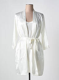 Déshabillé manches 3/4 blanc COOTAIYA femme