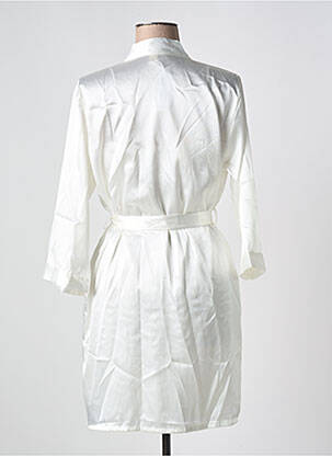 Déshabillé manches 3/4 blanc COOTAIYA femme