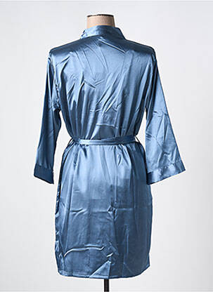 Déshabillé manches 3/4 bleu COOTAIYA femme