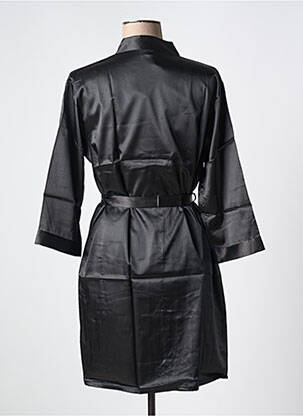 Déshabillé manches 3/4 noir COOTAIYA femme