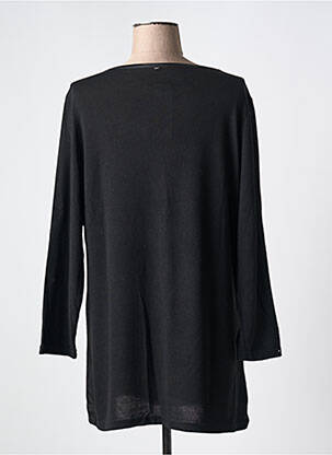 Tunique manches longues col rond noir CHRISTY femme