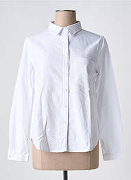 Chemisier coupe droite manches longues blanc CHARLIOR femme