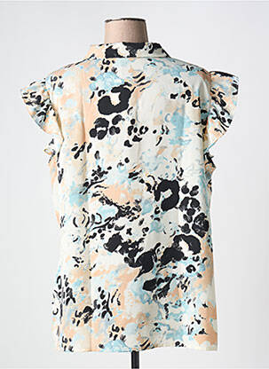 Chemisier manches courtes manches courtes beige NOUGAT femme