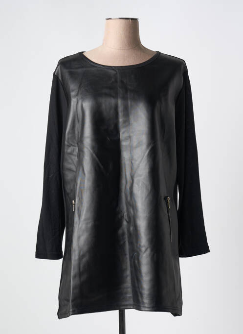 Tunique manches longues noir CHRISTY pour femme