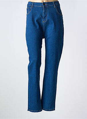 Jeans coupe slim stretch taille normale bleu POMME ROUGE femme