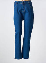 Jeans coupe slim stretch taille normale bleu POMME ROUGE femme