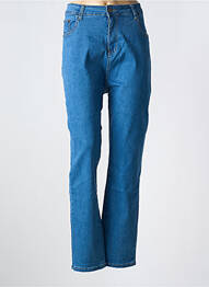 Jeans coupe slim stretch taille normale bleu clair POMME ROUGE femme