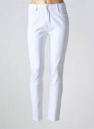 Jeans coupe slim taille normale taille normale blanc ESTEE BROWN femme