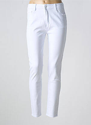 Jeans coupe slim taille normale taille normale blanc ESTEE BROWN femme