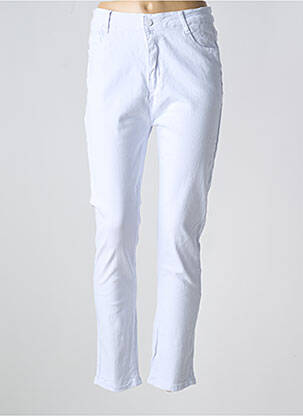 Jeans coupe slim taille normale taille normale blanc CHRISTY femme