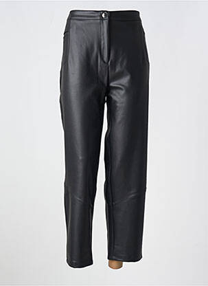 Pantalon 7/8 taille élastique taille normale noir VETISTYLE femme