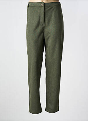 Pantalon droit stretch taille normale vert VETISTYLE femme