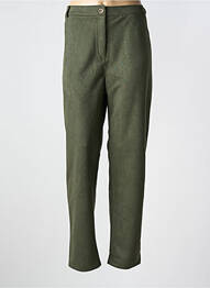 Pantalon droit stretch taille normale vert VETISTYLE femme