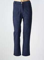 Pantalon droit bleu VETISTYLE pour femme seconde vue