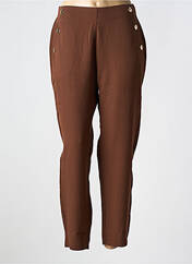 Pantalon droit marron CHRISTY pour femme seconde vue
