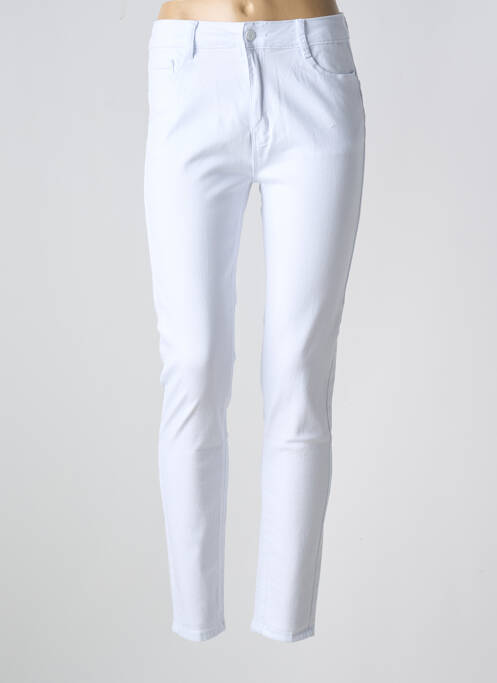 Jeans coupe slim blanc ESTEE BROWN femme