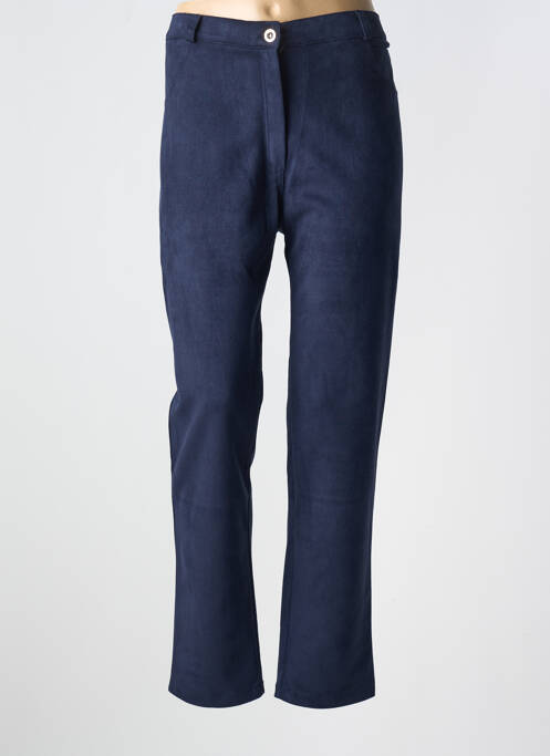 Pantalon droit bleu VETISTYLE pour femme