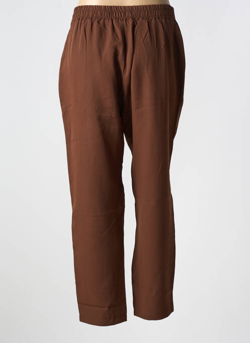 Pantalon droit marron CHRISTY pour femme