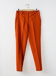 Pantalon slim tissage popeline taille normale orange ADILYNN femme
