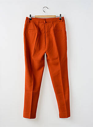 Pantalon slim tissage popeline taille normale orange ADILYNN femme