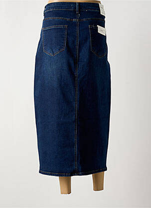 Jupe longue taille normale bleu NINA CARTER femme