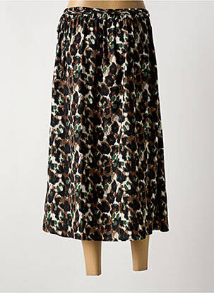 Jupe longue imprimé fantaisie marron BY ONE femme