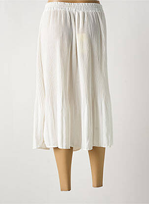 Jupe mi-longue coupe droite blanc CHRISTY femme