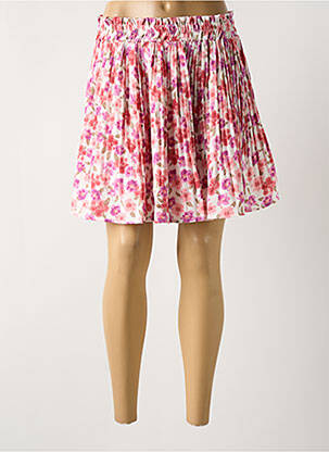 Jupe courte coupe évasée rose EMMA ELLA femme