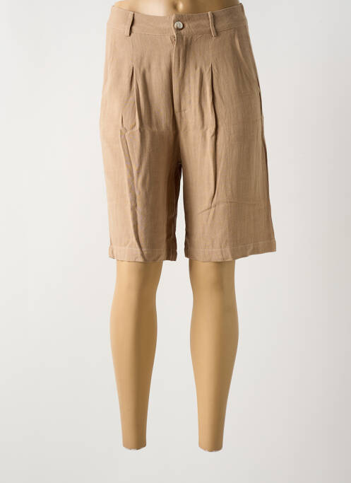 Bermuda marron KY CREATION pour femme