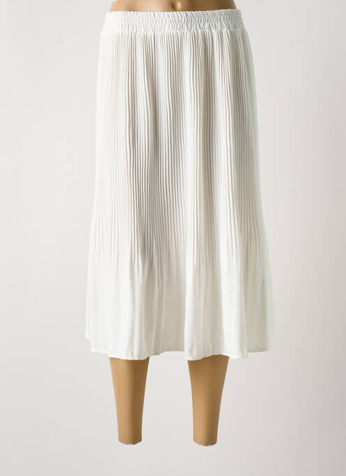 Jupe mi-longue blanc CHRISTY pour femme