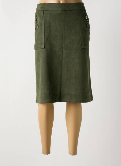 Jupe mi-longue vert VETISTYLE pour femme
