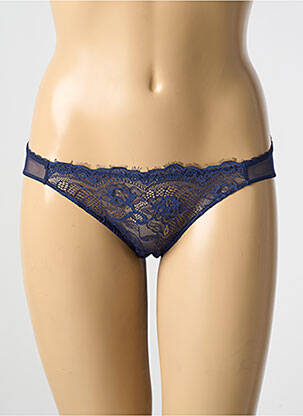 Culotte tissage dentelle bleu MRMISS STUDIO femme