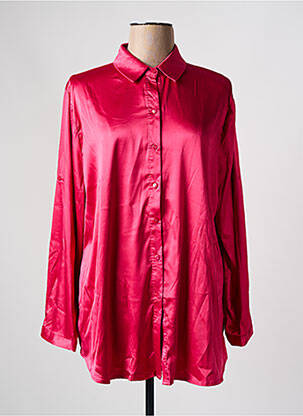 Chemisier coupe droite manches longues rose CHRISTY femme