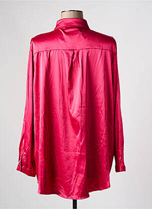 Chemisier coupe droite manches longues rose CHRISTY femme