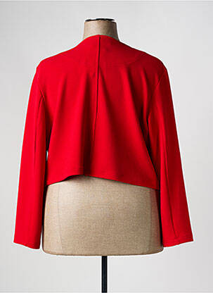 Veste casual col rond rouge VETISTYLE femme