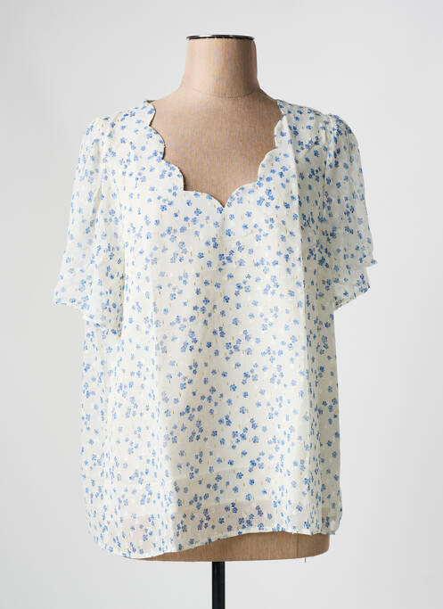 Blouse blanc EMMA ELLA pour femme