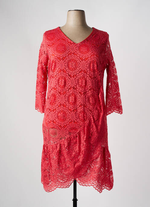 Robe mi-longue rouge VETISTYLE pour femme