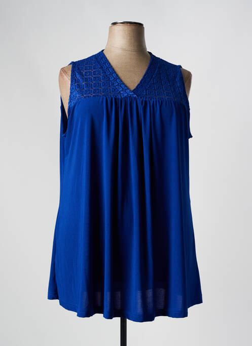 Top bleu 2W PARIS pour femme