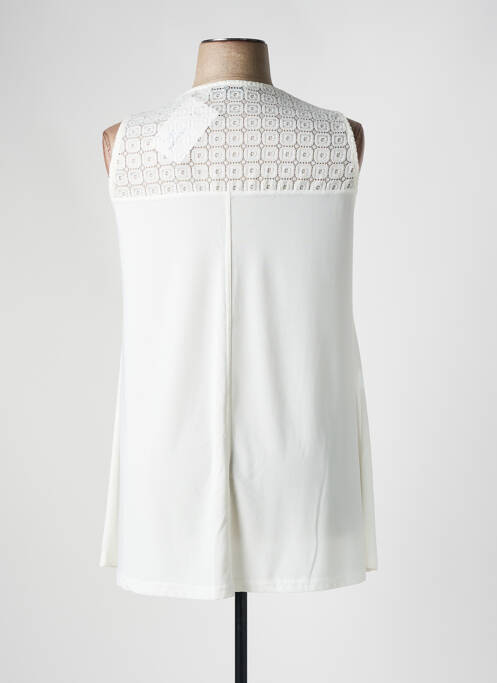Tunique sans manche blanc 2W PARIS pour femme