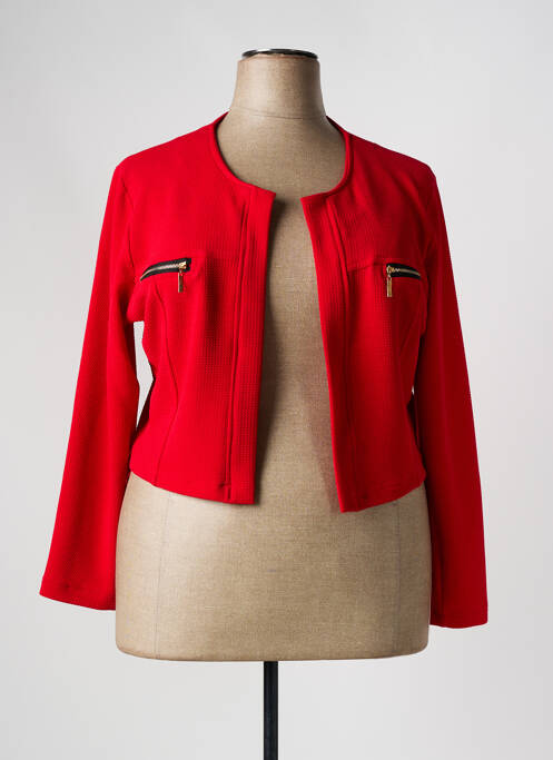 Veste casual rouge VETISTYLE pour femme