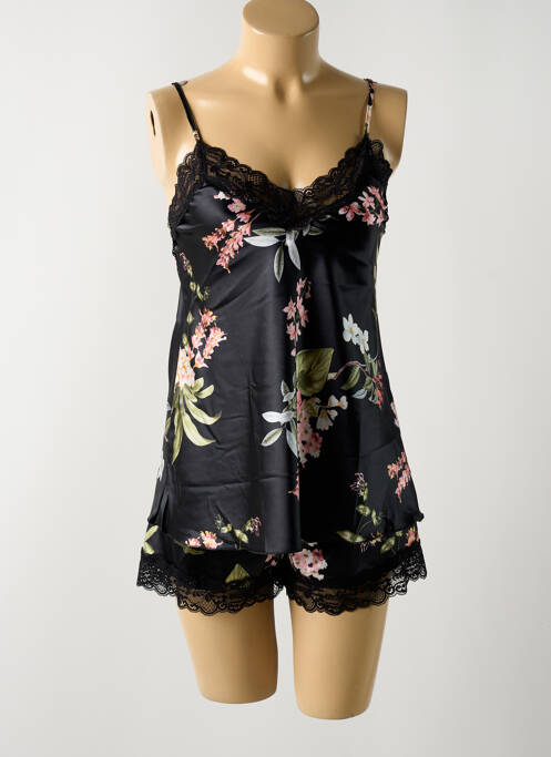 Pyjashort fines bretelles noir COOTAIYA femme