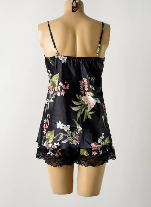 Pyjashort fines bretelles noir COOTAIYA femme