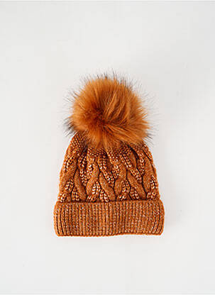 Bonnet maille grosse maille marron MAYORAL enfant