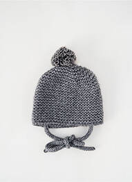 Bonnet maille grosse maille gris PAZ RODRIGUEZ enfant